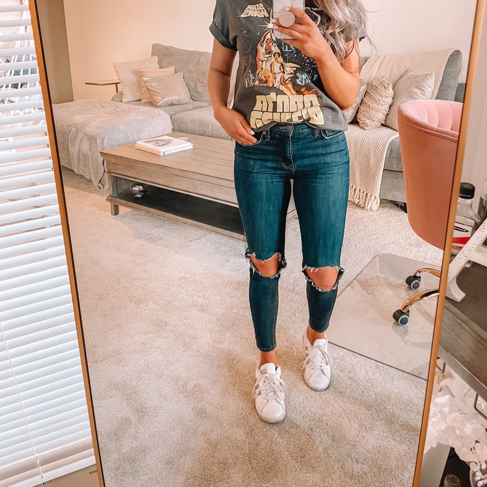 We The Free Busted Skinny Jeans